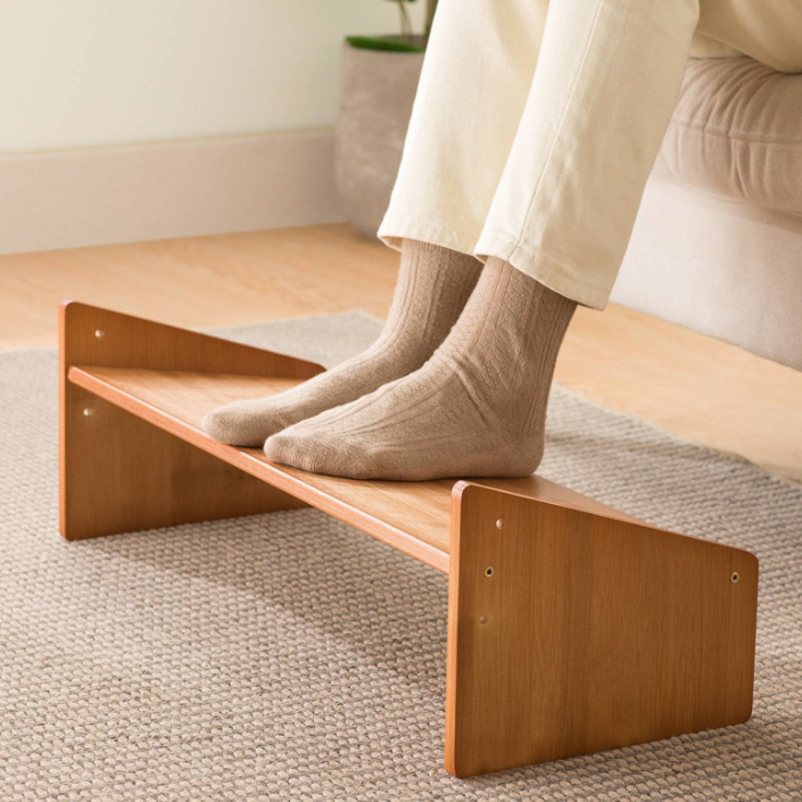 Office Furniture Commercial - ที่วางเท้าใต้โต๊ะ พื้นผิวกว้าง ที่วางเท้าสำหรับสำนักงาน ที่วางเท้าแบบเอียง เฟอร์นิเจอร์ตามหลักสรีรศาสตร์อเนกประสงค์ ดีไซน์เรียบหรู