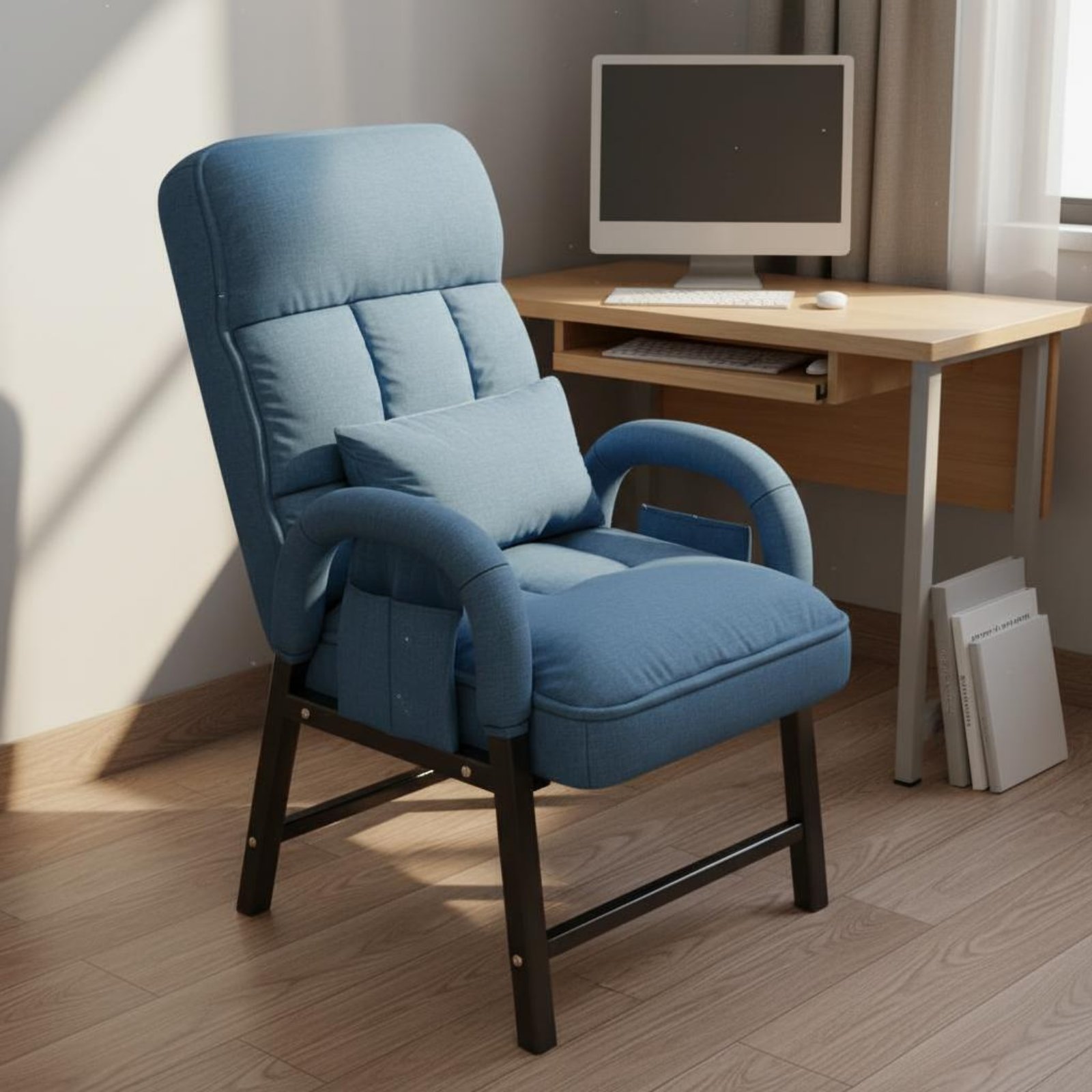 Office Furniture Commercial - เก้าอี้โซฟาปรับเอนได้ High Spine Lazy Sofa พร้อมพนักพิงปรับระดับได้