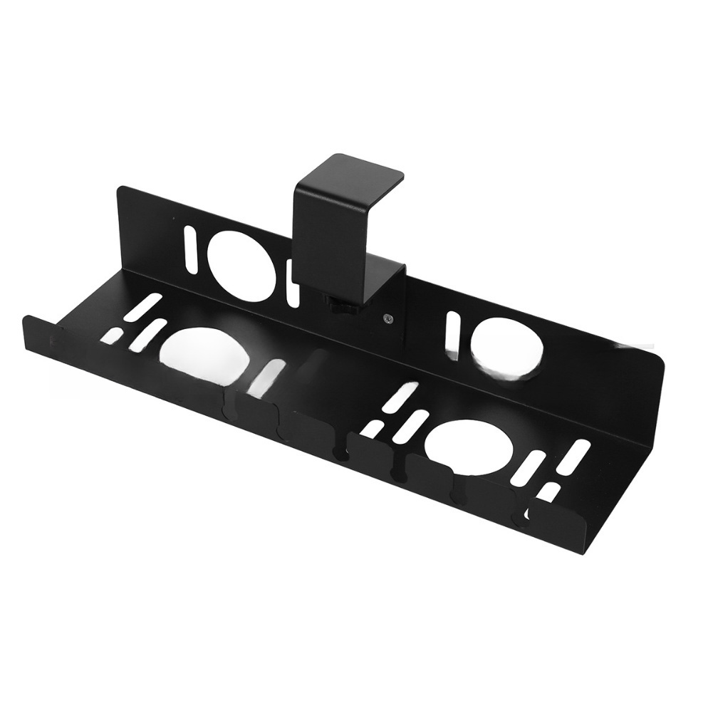 Cable Tray Under Desk - ถาดจัดระเบียบสายไฟใต้โต๊ะ ไม่ต้องเจาะติดตั้ง ทนทานต่อฝุ่นและความชื้น ทำจากเหล็ก สำหรับพื้นที่ทำงานที่เป็นระเบียบ 40x11x7