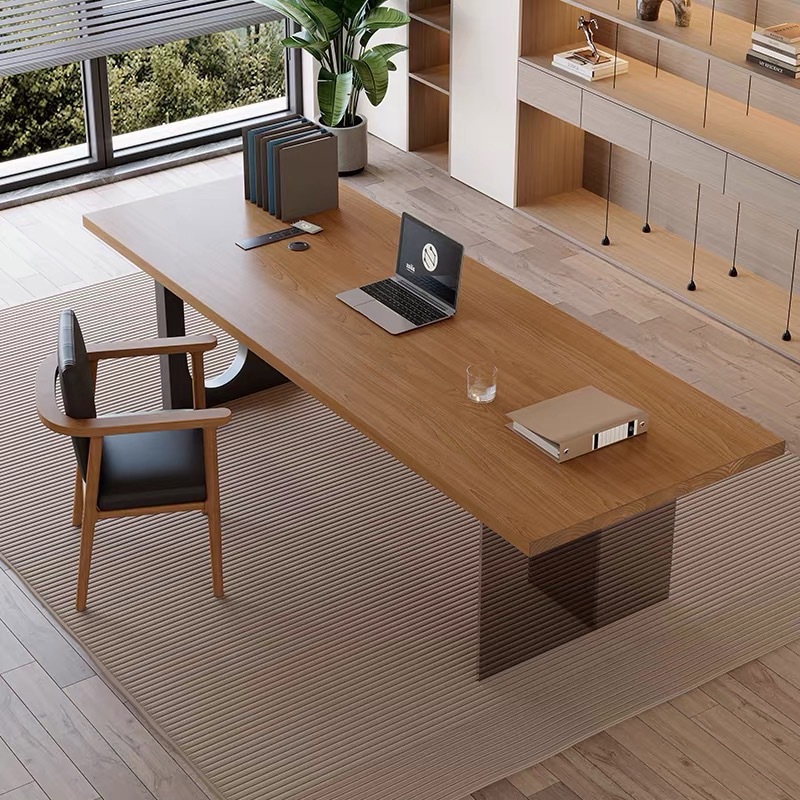 Office Furniture Modern - โต๊ะทำงานไม้ลอยน้ำอะคริลิกสไตล์อิตาลี โต๊ะทำงานห้องนั่งเล่นเรียบง่ายทันสมัย เฟอร์นิเจอร์สำนักงานและบ้าน Tavolo Fluttuante FYFD