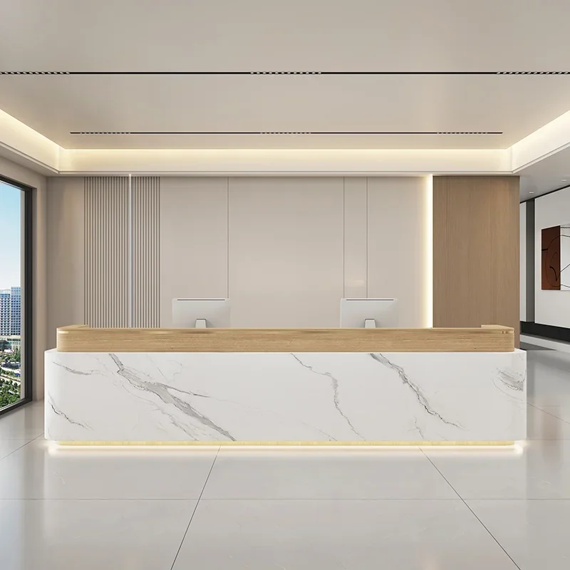 Office Furniture Store - โต๊ะต้อนรับสไตล์อิตาลีสมัยใหม่ โต๊ะต้อนรับร้านเสริมสวยเรียบง่าย โต๊ะต้อนรับร้านขายเสื้อผ้า เฟอร์นิเจอร์สำนักงาน โต๊ะต้อนรับ FYRD