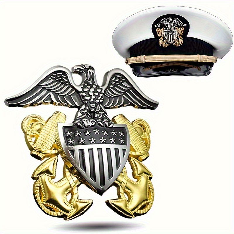Office Furniture Loft - US Naval Officer Hat Badge Eagle