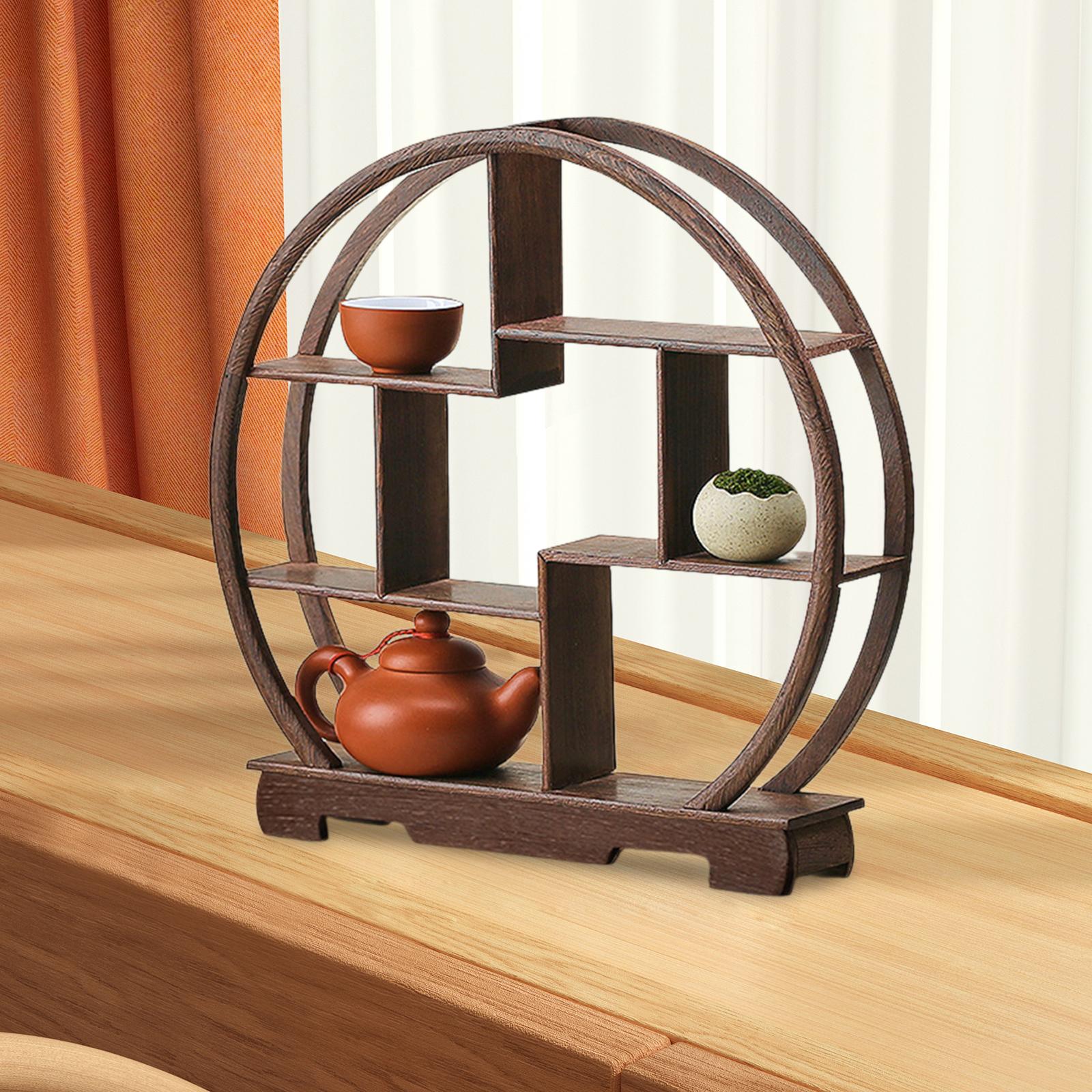 Office Furniture Store - ไม้ขาตั้งจอแสดงผลFigurines Display Rackตกแต่งกาน้ําชาตู้โชว์สําหรับโบราณStoreหน้าแรกตารางตู้หนังสือOffice Decors
