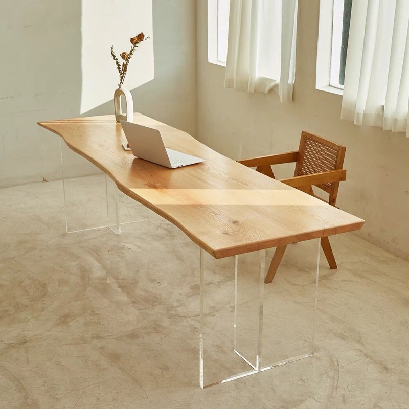 โต๊ะลอยอะคริลิคไม้เนื้อแข็งสไต - Office Furniture Modern บทวิจารณ์และราคา