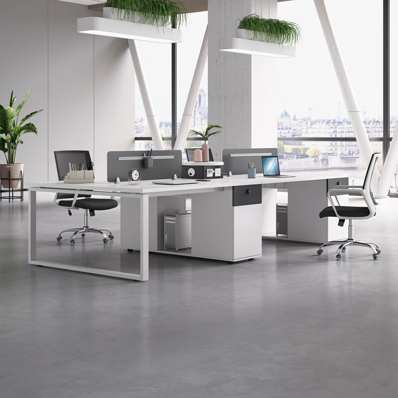 โต๊ะทำงานพนักงานสี่คน แบบเดี่ย - Office Furniture Manufacturers บทวิจารณ์และราคา