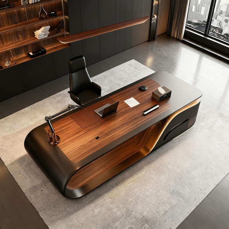 โต๊ะทำงานผู้บริหารรูปตัว L สไต - Office Furniture Manufacturers บทวิจารณ์และราคา
