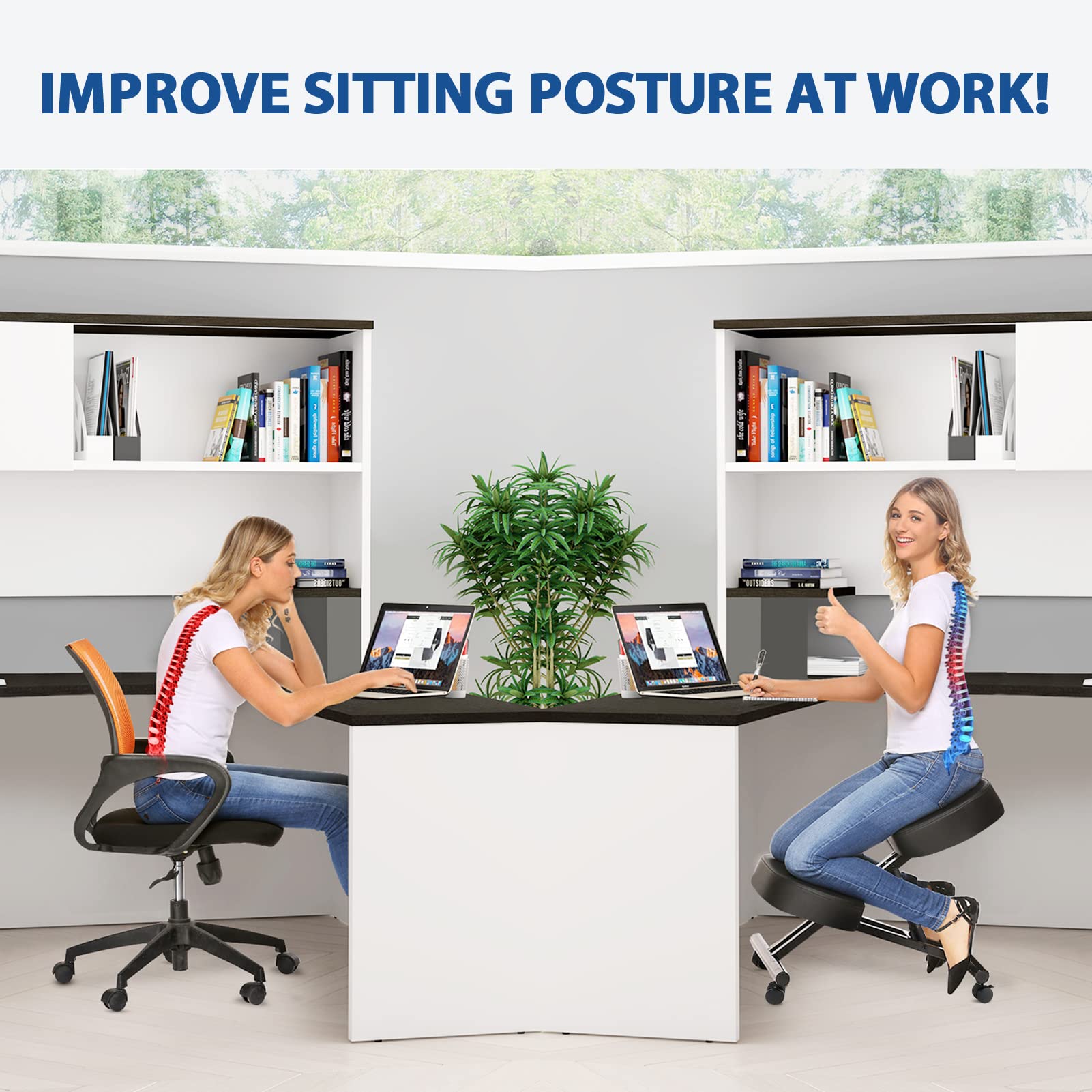 เก้าอี้นั่งคุกเข่าตามหลักสรีรศ - Office Furniture Commercial บทวิจารณ์และราคา
