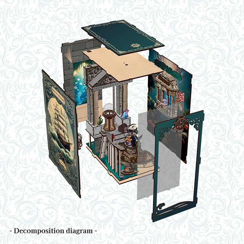 ชุดประกอบโมเดลไม้ 3 มิติ DIY ส - Office Furniture Loft บทวิจารณ์และราคา