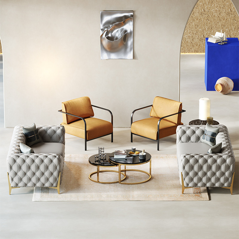 โซฟาหนังแท้สไตล์อเมริกัน โมเดิ - Office Furniture Manufacturers บทวิจารณ์และราคา