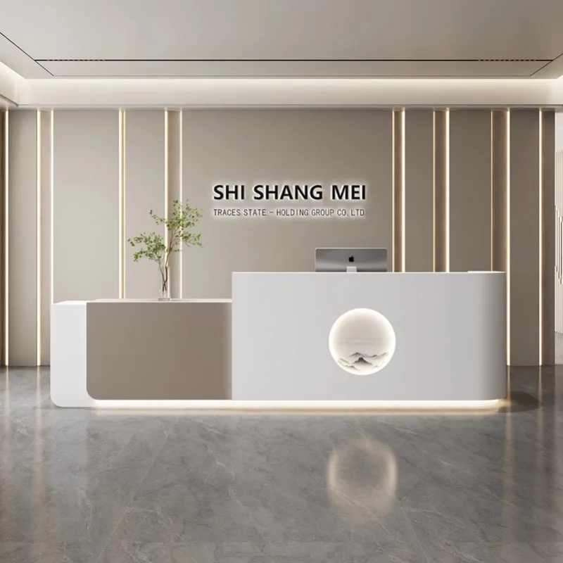 โต๊ะต้อนรับสไตล์นอร์ดิก ครีมสไ - Office Furniture Store บทวิจารณ์และราคา