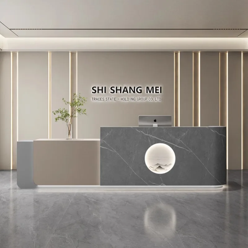 โต๊ะต้อนรับสไตล์นอร์ดิก ครีมสไ - Office Furniture Store บทวิจารณ์และราคา