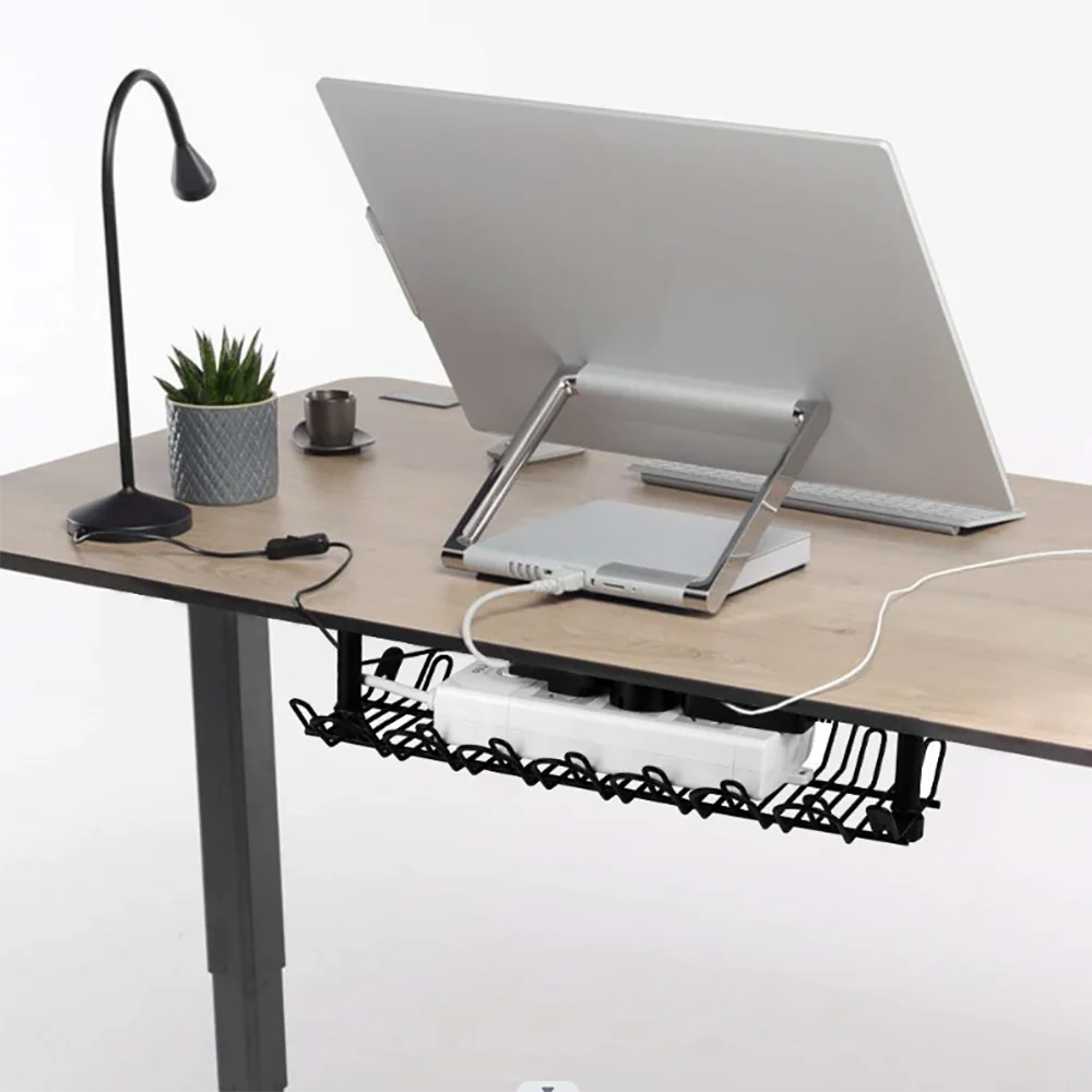 ถาดจัดการสายเคเบิลใต้โต๊ะ ที่แ - Cable Tray Under Desk บทวิจารณ์และราคา