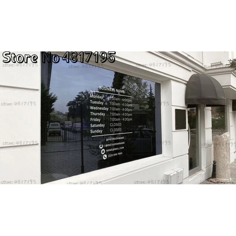 สติกเกอร์รูปลอกไวนิลสำหรับร้าน - Office Furniture Store บทวิจารณ์และราคา