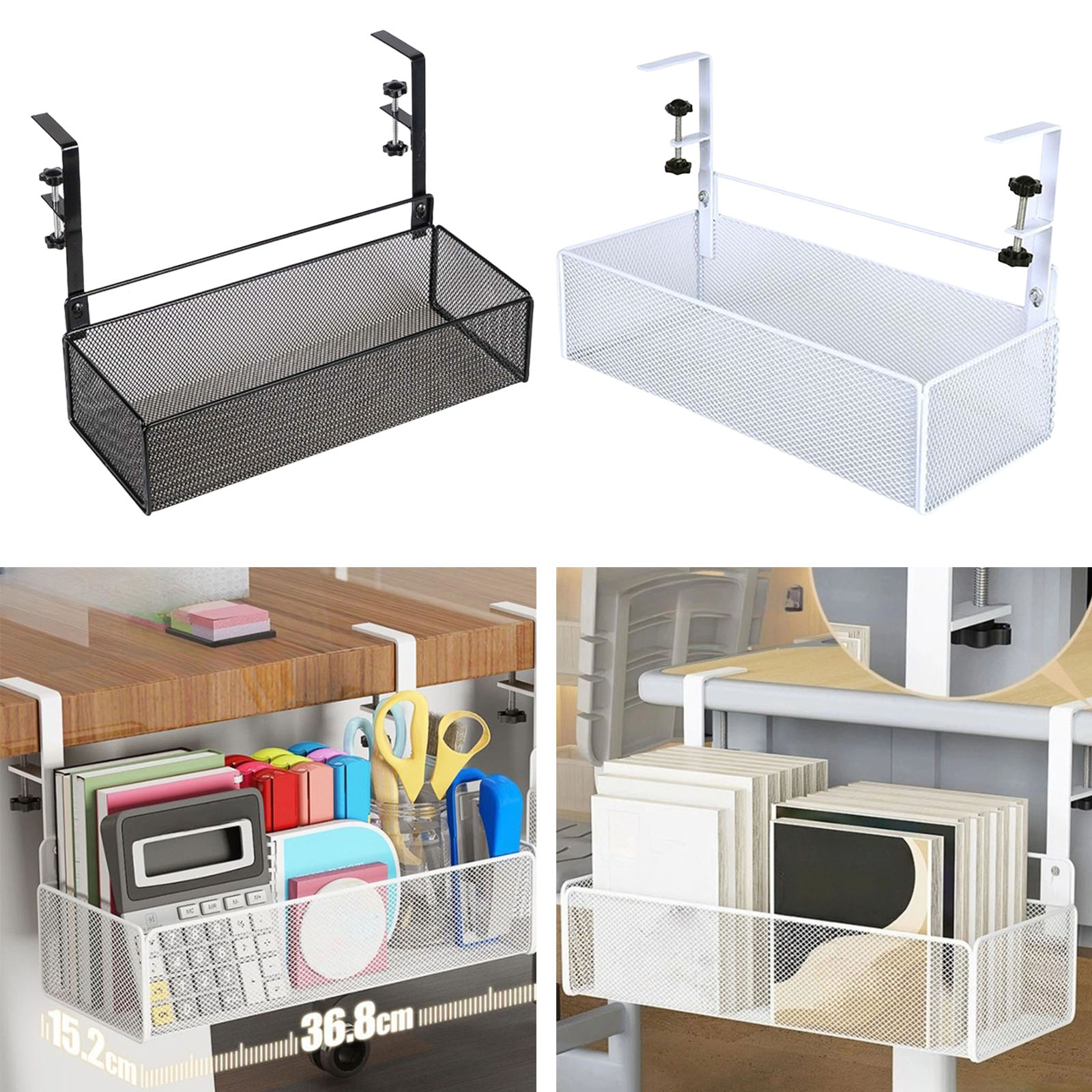 ลวดOrganizerโลหะภายใต้โต๊ะการจ - Cable Tray Under Desk บทวิจารณ์และราคา