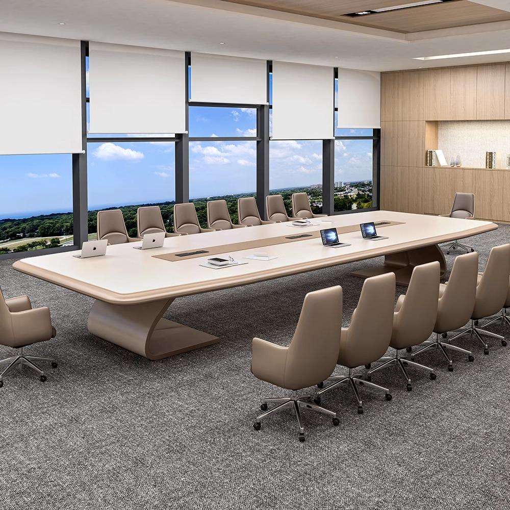 โต๊ะประชุมทรงวงรีขนาดใหญ่สไตล์ - Office Furniture Manufacturers บทวิจารณ์และราคา