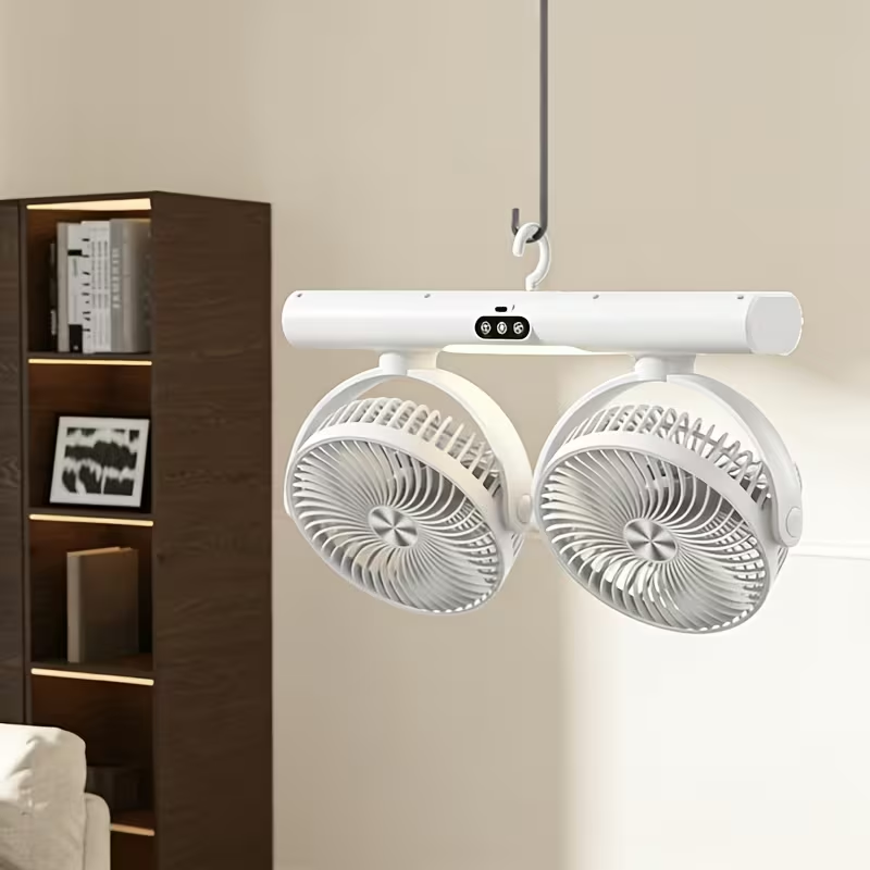 พัดลมหมุนเวียนแบบสองหัว ติดผนั - Office Furniture Modern บทวิจารณ์และราคา