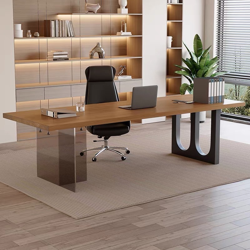 โต๊ะทำงานไม้ลอยน้ำอะคริลิกสไตล - Office Furniture Modern บทวิจารณ์และราคา