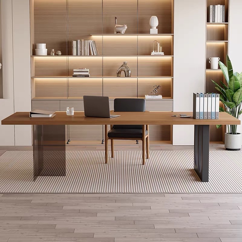 โต๊ะทำงานไม้ลอยน้ำอะคริลิกสไตล - Office Furniture Modern บทวิจารณ์และราคา