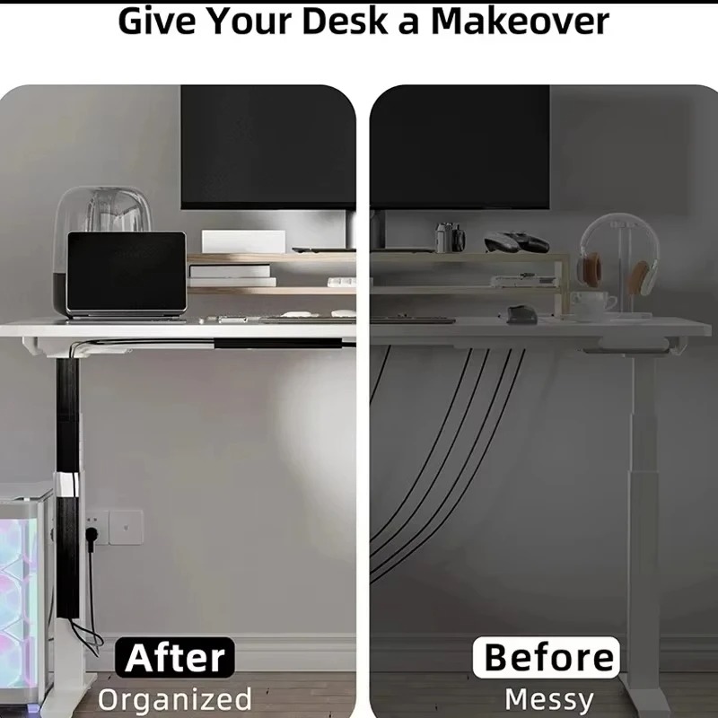 รางเก็บสายไฟ PVC 1 ชิ้น สำหรับ - Cable Tray Under Desk บทวิจารณ์และราคา
