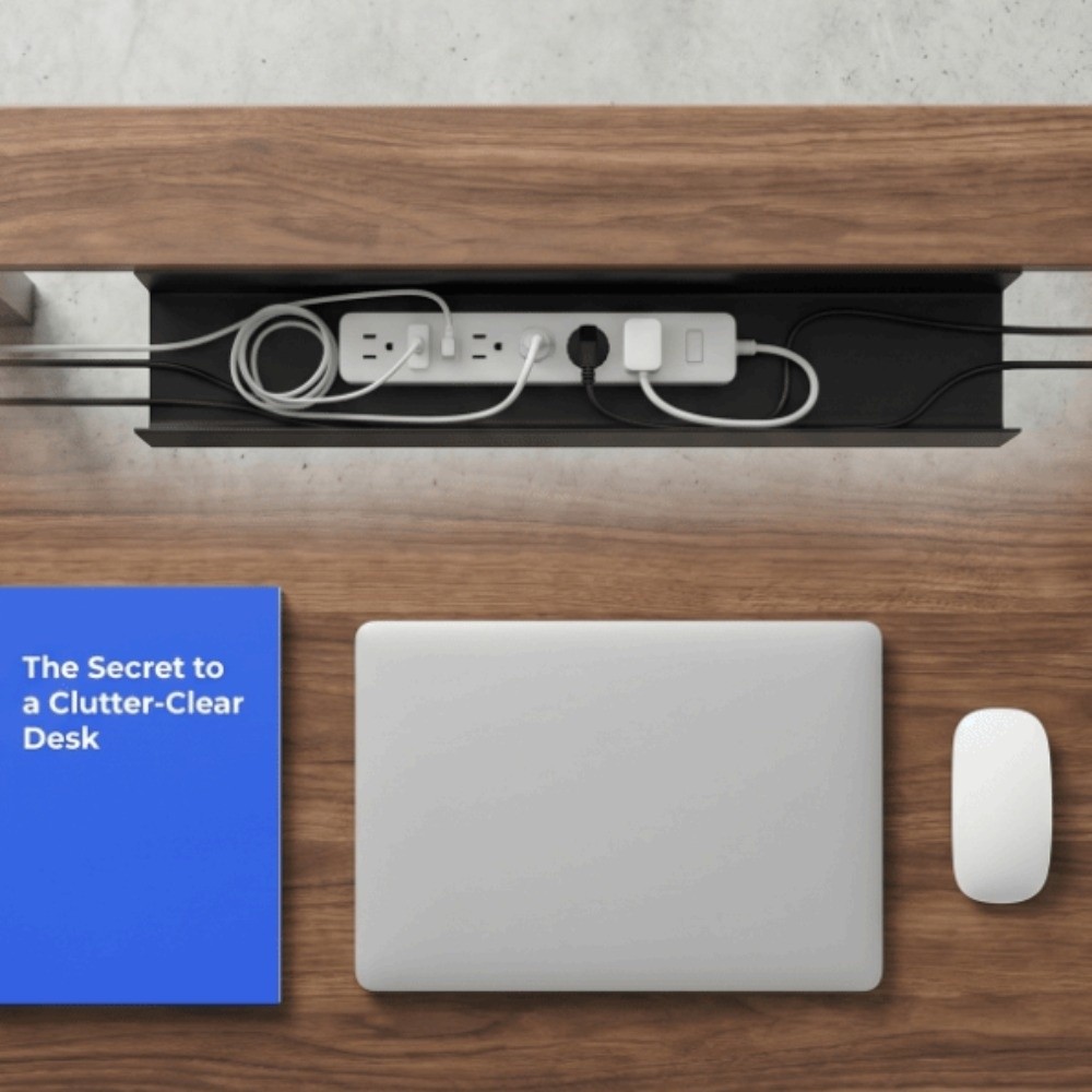 ถาดจัดสายไฟใต้โต๊ะ PVC ความจุข - Cable Tray Under Desk บทวิจารณ์และราคา