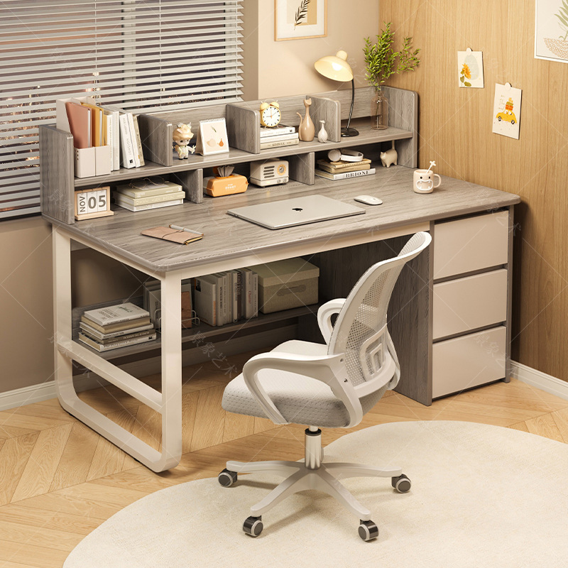 โต๊ะทำงานที่ทนทานพร้อมชั้นวางห - Office Furniture Manufacturers บทวิจารณ์และราคา