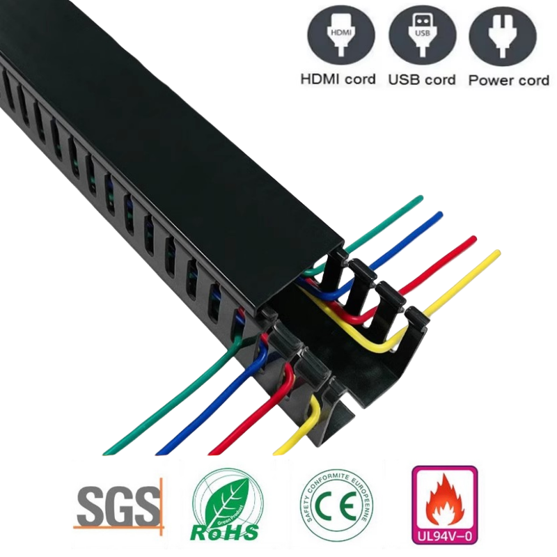 สารหน่วงไฟสายเคเบิลTrunk PVC C - Cable Tray Under Desk บทวิจารณ์และราคา