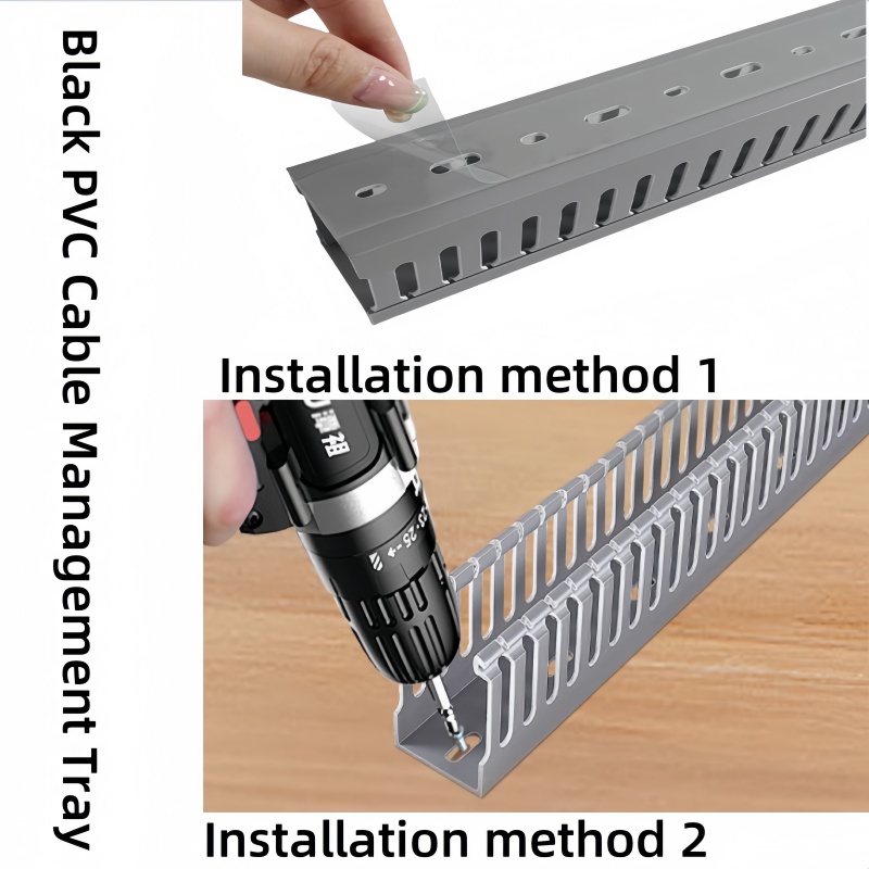 สารหน่วงไฟสายเคเบิลTrunk PVC C - Cable Tray Under Desk บทวิจารณ์และราคา